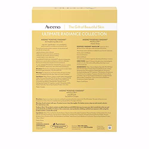 Aveeno Ultimate Radiance Collection Skincare Gif set 4