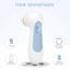 Waterproof Facial Cleansing Spin Brush Set with 3 Exfoliating Brush Heads, Blue Thumbnail 3