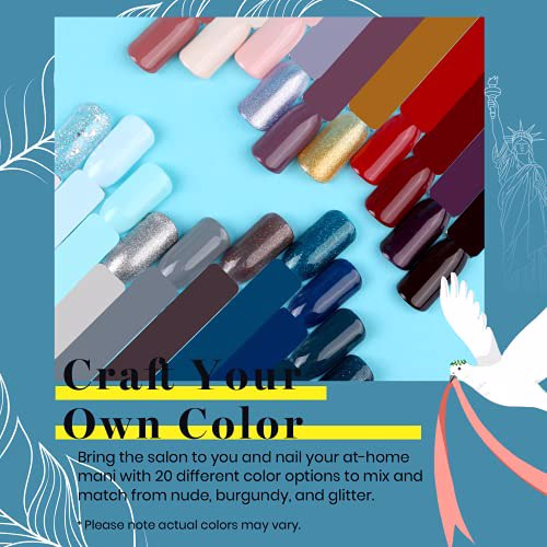 Beetles 20 Pcs Gel Nail Polish Kit, Free Spirit 3