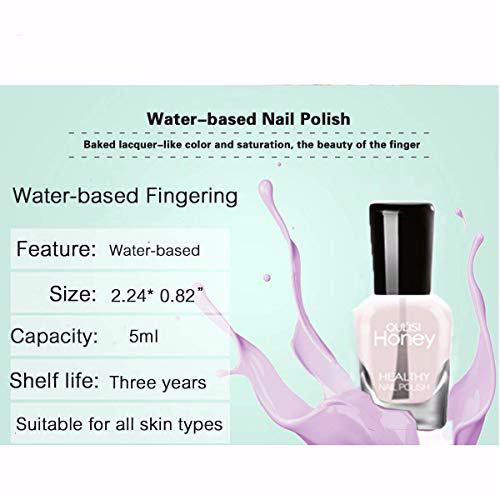 Tophany Non Toxic Nail Polish Set Kids Teens 6 Bottles 5ML 6