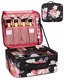 Relavel Travel Makeup Train Case with Adjustable Dividers for Cosmetics Thumbnail 8