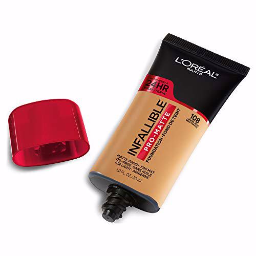 L'Oreal Paris Infallible Pro-Matte Foundation, Caramel Beige 108 3