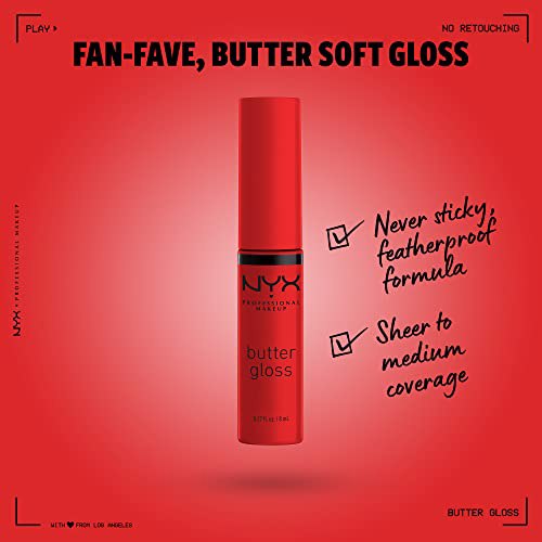NYX PROFESSIONAL MAKEUP Butter Gloss Apple Crisp Modern Red 2