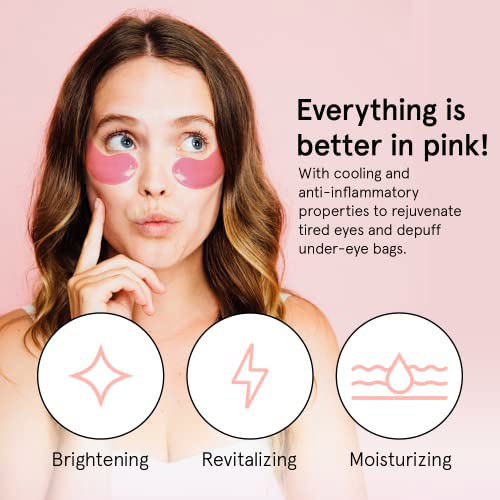 grace & stella Award Winning Under Eye Mask, 24 Pair Pink 2