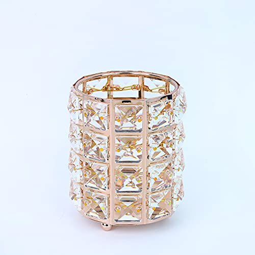 Makeup Brush Holder Organizer Crystal Vanity Decor Bling Crystal Pot 8