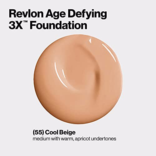 Revlon Age Defying 3X Makeup Foundation 055 Cool Beige 3