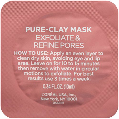 L'Oréal Paris Skincare Pure-Clay Face Mask Trial Size Set 4