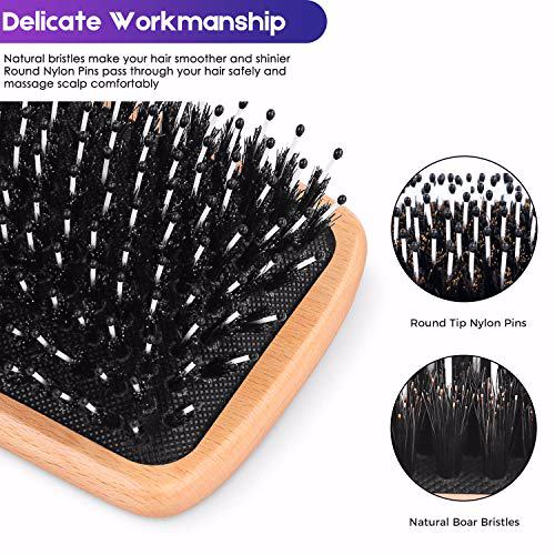 Bsisme Hair Brush-Boar Bristle Hairbrush 3