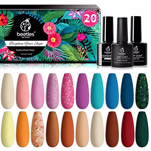 Beetles Gel Nail Polish Kit, Retro Beloved 9