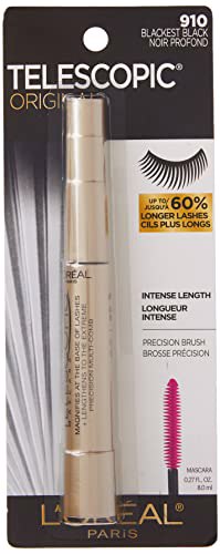 L'Oreal Paris Makeup Telescopic Original Lengthening Mascara, Blackest Black 2