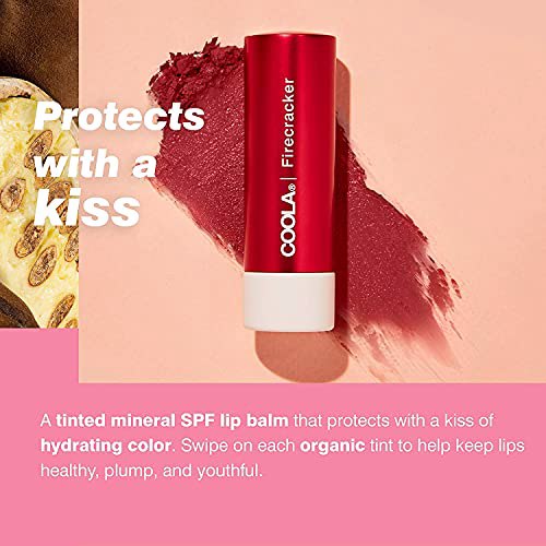 COOLA Organic Mineral Sunscreen Tinted Lip Balm Coral Reef 3