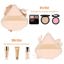 Pimoys 6 Pieces Powder Puff Face Soft Triangle Makeup Black and Flesh Thumbnail 3