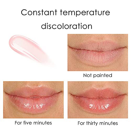 BINGBRUSH 2 Pcs Color Changing Lip Gloss Lip Oil Tinted 4