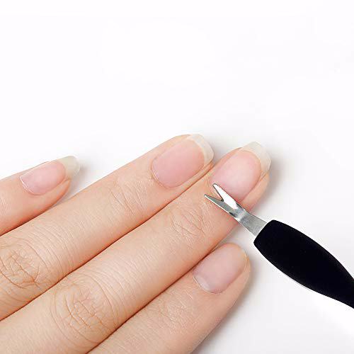 IVON 3 Pack Cuticle Trimmer Pusher Remover Rubber Tip Gentle on Nail Bed 3