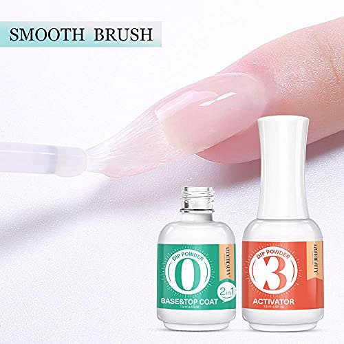 AZUREBEAUTY 2 in 1 Dip Powder Base & Top Coat  6