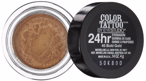Maybelline New York ColorTattoo Metal 24HR Cream Gel Eyeshadow, Bold Gold 2