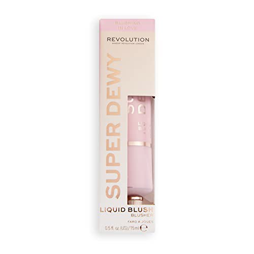Makeup Revolution Superdewy Liquid Blush, Blushing in Love 3