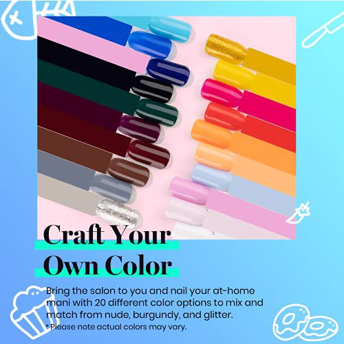 Beetles 20 Pcs Gel Nail Polish Kit, A-Perfect 21 3