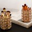 AKOAK 1 pack Crystal Makeup Brush Holder Office Supplies Storage Gold Thumbnail 5