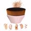 Daubigny Foundation Makeup Brush Flat Top Kabuki Hexagon Face Blush Light Pink Thumbnail 5