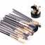 Zoreya Premium Travel makeup brushes set, A-Black Thumbnail 6