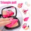 Pimoys 6 Pieces Powder Puff Face Soft Triangle Makeup Black and Red Thumbnail 4