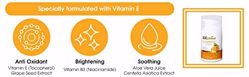 GGC Naturals Vitamin C Cream with Hyaluronic Acid, Vitamin E 6