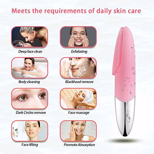 Facial Cleansing Brush, Pink 5
