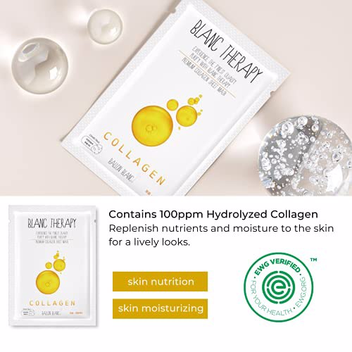 BALLONBLANC Therapy Relaxing Self Care Face Facial Mask Sheet, 6 Masks B set 4