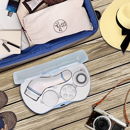 CLSEVXY Water Resistant Facial Cleansing Spin Brush Set 9