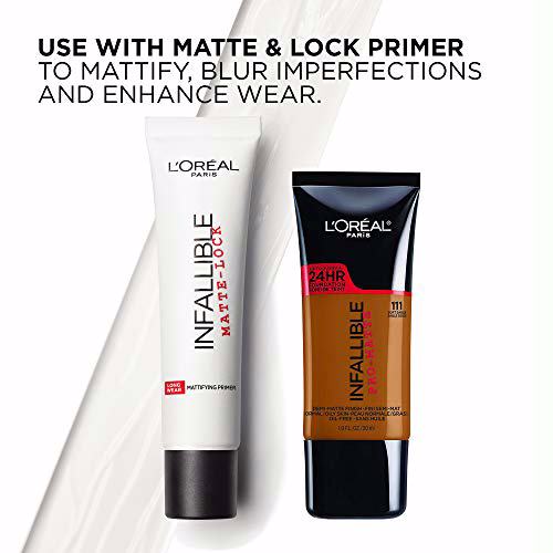 L'Oreal Paris Makeup Infallible Pro-Matte Foundation, Ivory Buff 101.5 8