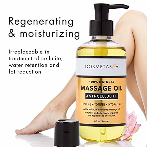 Cosmetasa Anti Cellulite Massage Oil with Cellulite Massager  5