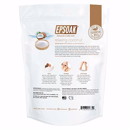 Epsoak Epsom Salt Naturals Collection - Relaxing Coconut 2