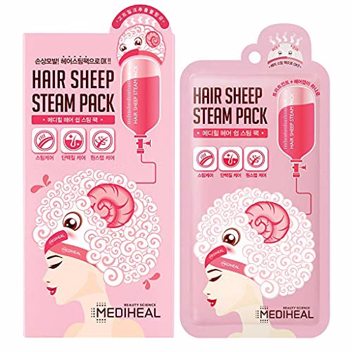 MEDIHEAL Hair Sheep Steam Pack 5 Sheets Hair Mask 8