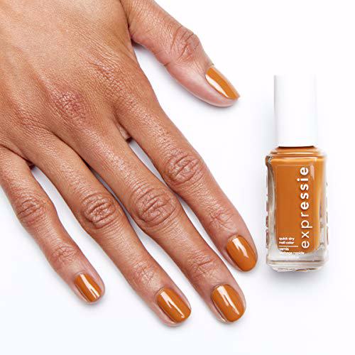 essie expressie Quick-Dry Vegan Nail Polish, 110 saffr-on the move 8