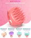 EUHOME Scalp Massager Shampoo Brush Coral Pink Natual Blue Thumbnail 5