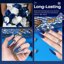 Modelones Blue Gel Nail Polish Set, 6 Thumbnail 4