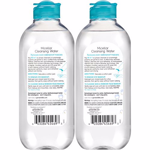 Garnier SkinActive Micellar Cleansing Water, For Waterproof Makeup 2 Count 2