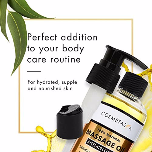 Cosmetasa Anti Cellulite Massage Oil with Cellulite Massager  7