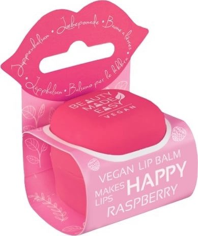 BEAUTY MADE EASY Vegan Raspberry Lip Balm 1