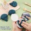 Pimoys 6 Pieces Powder Puff Face Soft Triangle Makeup Peacock Blue Thumbnail 5