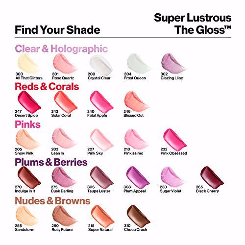 REVLON Super Lustrous Lip Gloss, Lean in 7