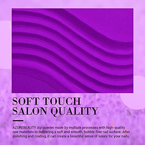 AZUREBEAUTY Dip Kit Powder Nail Starter Set, Purple Starry Sky 6