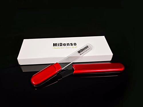 SixVector Premium Glass Nail File With Case Wine Red 2