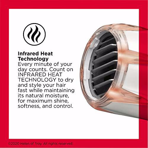 REVLON Infrared Heat Hair Dryer, White 2