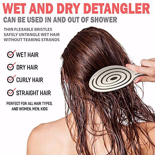 Fiora Naturals Hair Detangling Brush Natural 2