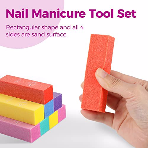 Nail Files and Buffers Capularsh 18Pack Professional Manicure Tools Kit 7
