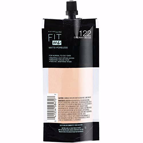 Maybelline New York Fit Me Matte + Poreless Liquid Foundation 122 Creamy Beige 13