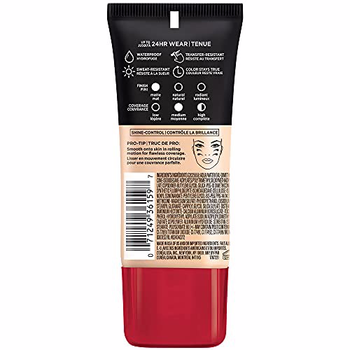 L'Oreal Paris Makeup Infallible Pro-Matte Foundation, Ivory Buff 101.5 2