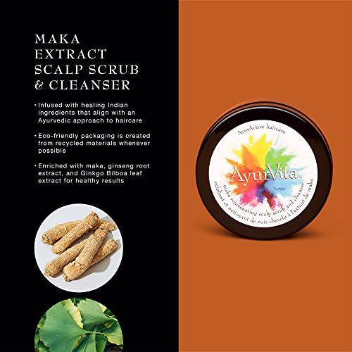 AyurVita Haircare Maka Extract Scalp Scrub & Cleanser 2